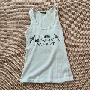 Y2K Style Tank Top🤍